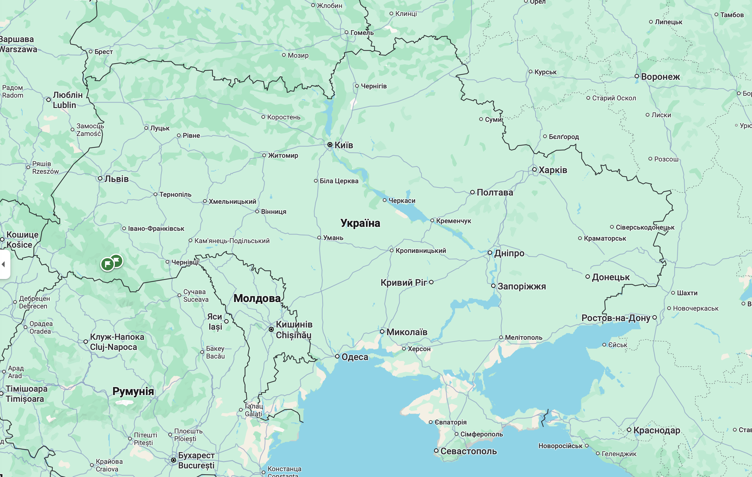 Карта України онлайн